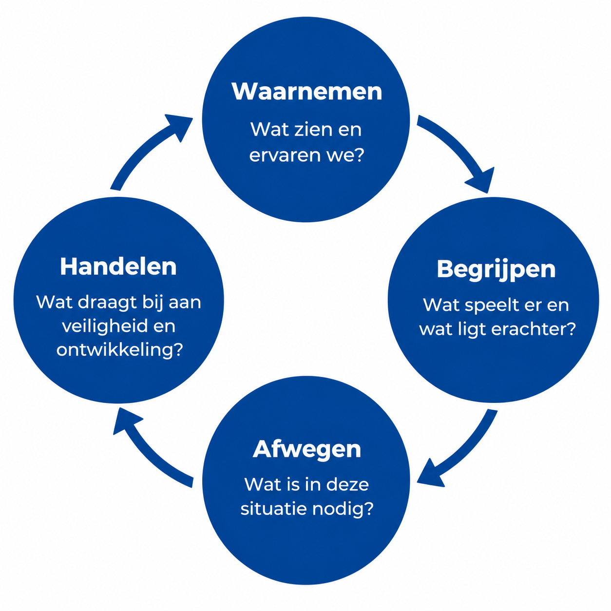 Waarnemen, begrijpen, afwegen en handelen